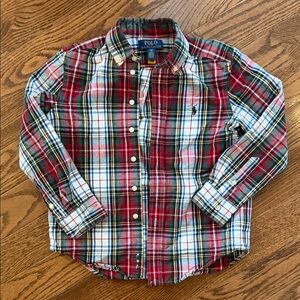 Boys Polo Ralph Lauren Plaid Button-Up Shirt size 8